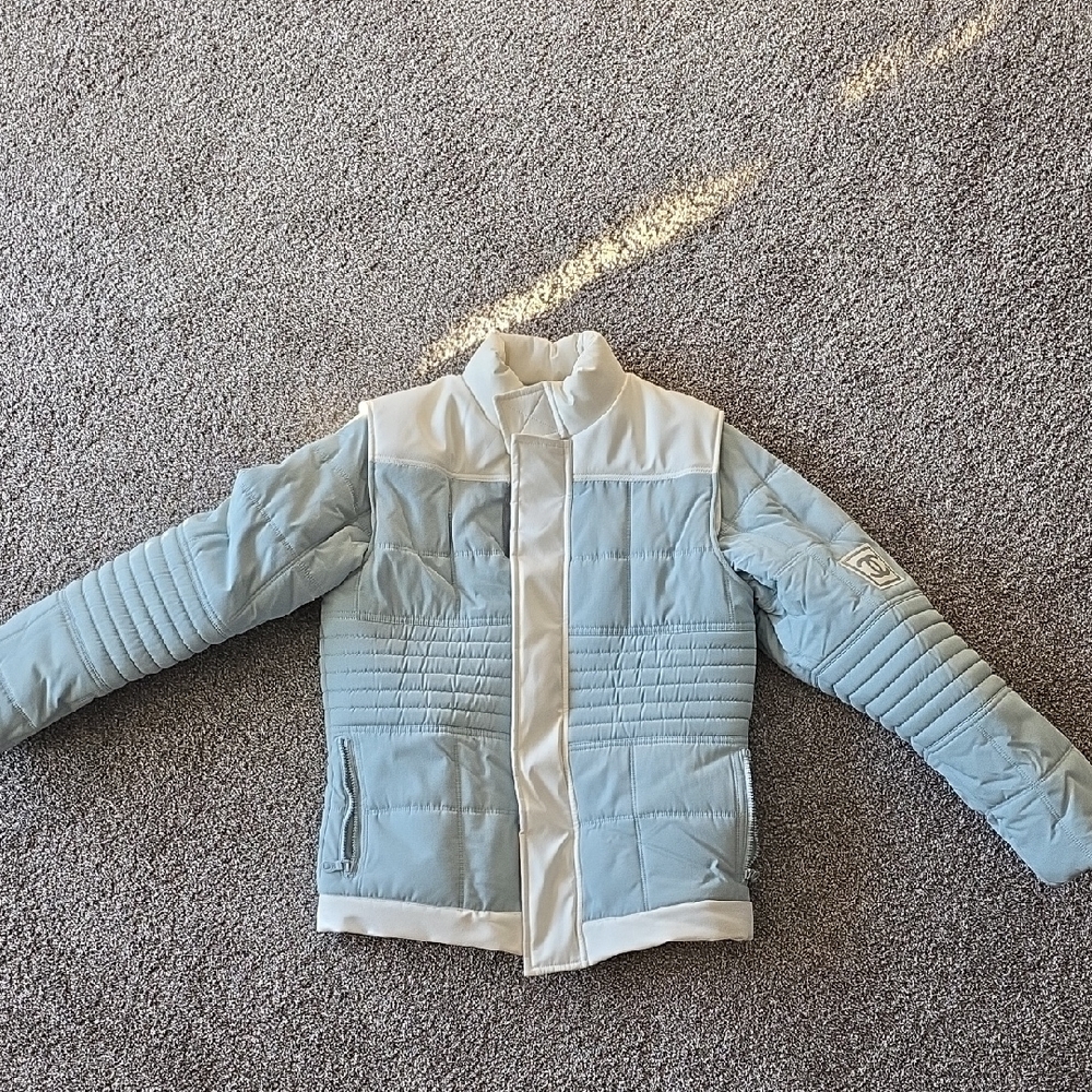 CHANEL Blue and White Ski Jacket